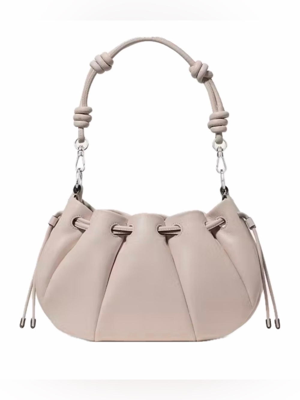 Kate Spade Soft Pleated Drawstring Crossbody in soft pink - Picture 2 of 9